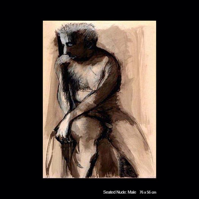 Seated Nude: Male