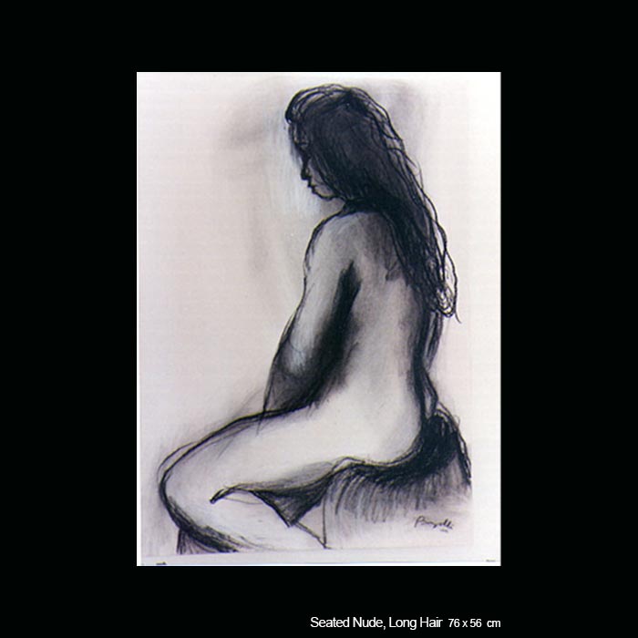 Seated Nude, Long Hair